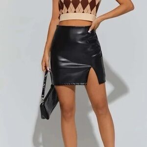 SHEIN Black Mini Skirt